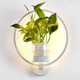 LED-Wandlamp met geïntegreerde plant – Designer-wandlampen voor binnen