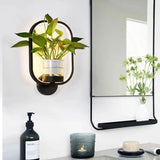 LED-Wandlamp met geïntegreerde plant – Designer-wandlampen voor binnen