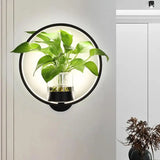 LED-Wandlamp met geïntegreerde plant – Designer-wandlampen voor binnen