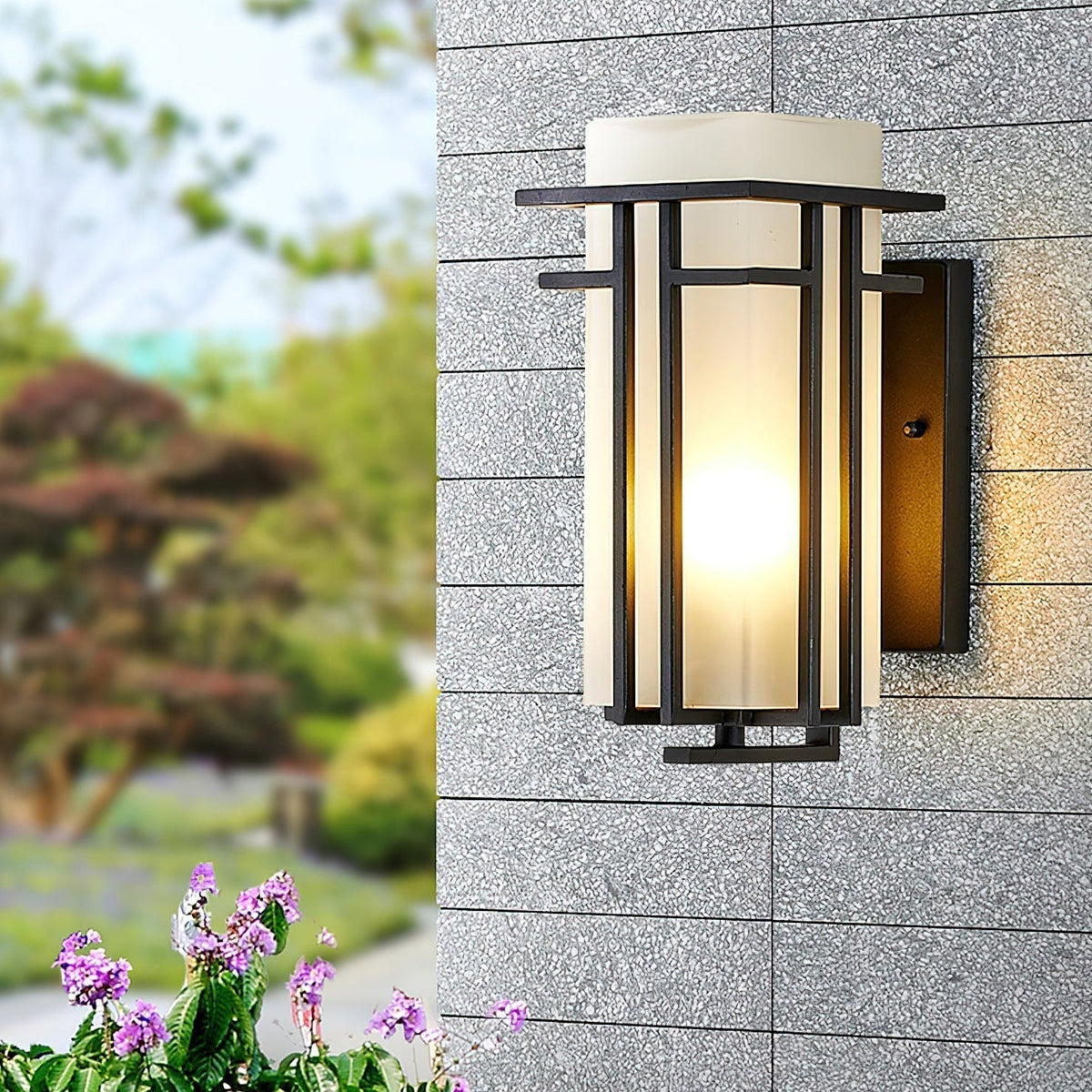 ARVINA Wandlamp Buiten – Retro IJzeren Design met Glas – IP65 – E27 Fitting