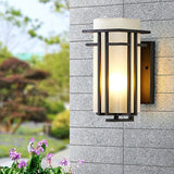 ARVINA Wandlamp Buiten – Retro IJzeren Design met Glas – IP65 – E27 Fitting
