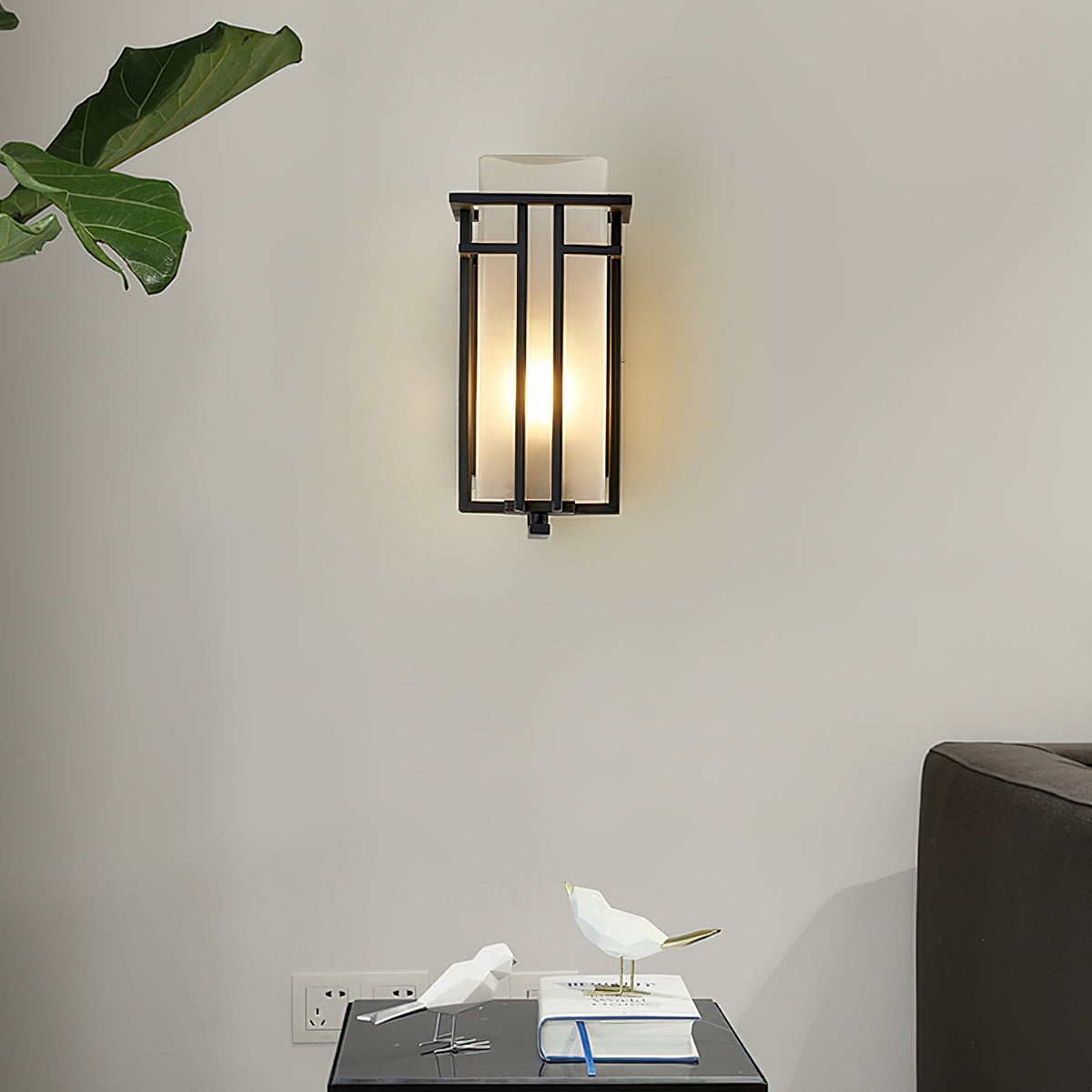 ARVINA Wandlamp Buiten – Retro IJzeren Design met Glas – IP65 – E27 Fitting