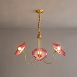 Bladvormige Frosted Glass Kroonluchter – Elegante Vintage-Inspiratie Plafondlamp