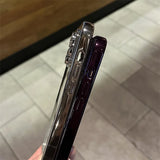 Plating Clear Soft Magnetic Case voor iPhone