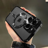 Plating Clear Soft Magnetic Case voor iPhone