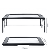 TEXTDESK – Vouwbare 3-voudige tafelvergrootglas met LED-verlichting voor handsfree lezen