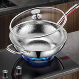 CUISTRON – Premium Titan-Wok met ronde bodem voor inductiekookplaten en moeiteloos roerbakken