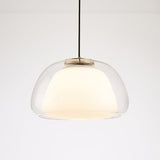 Moderne Jelly Hanglamp – Elegante Witte Glazen Kap met Verstelbare Daling