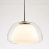 Moderne Jelly Hanglamp – Elegante Witte Glazen Kap met Verstelbare Daling