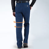 Rechtaf gesneden herenjeans met hoge taille