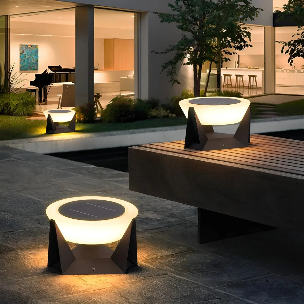 Luxueuze Solar Tuinlamp in Japanse Stijl - ZenGlow