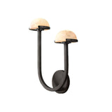Paddenstoel Alabaster Wandlamp – Elegant Ontwerp van Natuursteen met Warme LED Glans