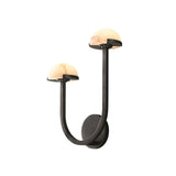 Paddenstoel Alabaster Wandlamp – Elegant Ontwerp van Natuursteen met Warme LED Glans