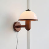 Paddenstoelen Houten Wandlamp – Elegante Eiken Afwerking met Zachte LED Glans
