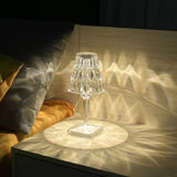 GlimmerLux - Elegante tafellamp van kristal met touch dimmer