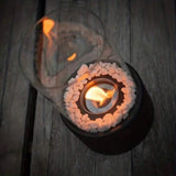 Klassieke olielamp met open vlam - Lumora