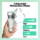 Norvo | Vernevelaar voor Astma Verlichting | Compacte Handheld Inhalator voor Thuis & Reizen