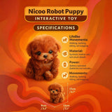 Norvo | Nicoo Robot Hond Interactief Speelgoed Realistisch Levendige Hond voor Kinderen