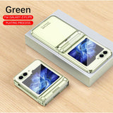Transparante galvanische Phantomscharnier-telefoonhoes voor Samsung Galaxy Z Flip 5 4
