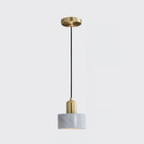 Japanse Cilinder Hanglamp – Minimalistische Messing & Houten LED Hanglamp