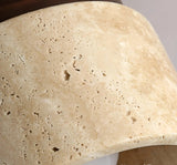 Rustieke Travertin Plafondlamp – TravaGlow