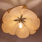 Hanglamp van Stof met Vintage Bloemmotief voor Woonkamer en Eetkamer