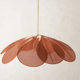 Hanglamp van Stof met Vintage Bloemmotief voor Woonkamer en Eetkamer