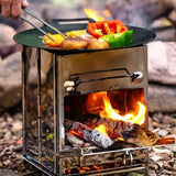 Inklapbare RVS Houtkachel - TrailFlame