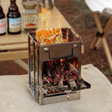 Inklapbare RVS Houtkachel - TrailFlame