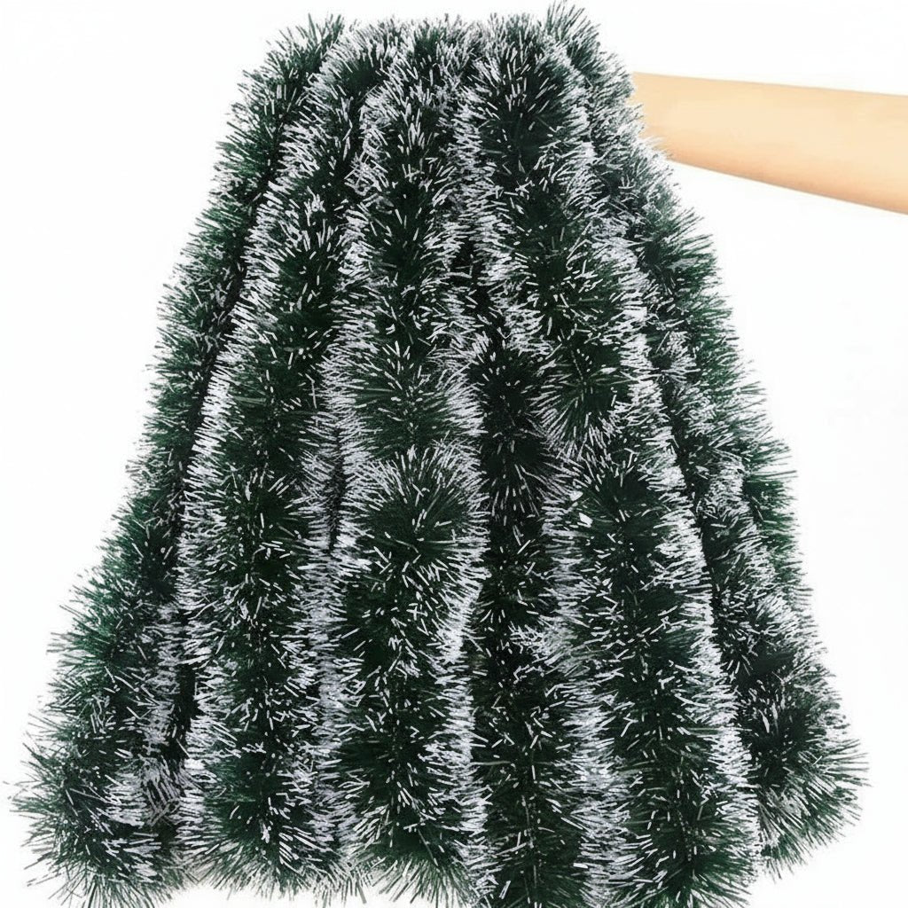 TREELINE – Premium Groene Decoratietape voor Kransen en Kerstboomdecoratie