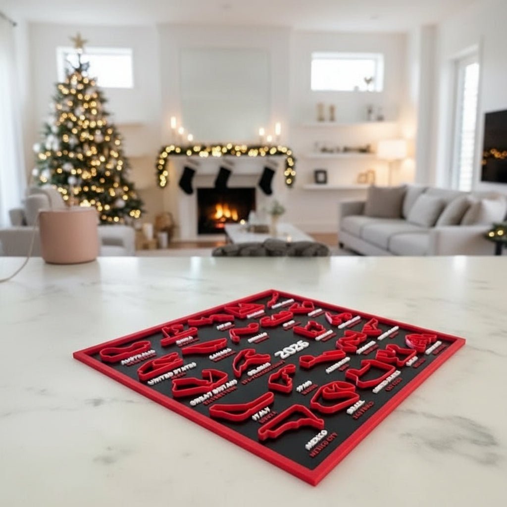 CIRCUIT CAL – 3D-geprinte Racing Kalender voor het Seizoen 2026