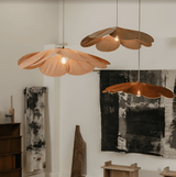 Vintage LED Plafondlamp met Bloemenstof voor Elegante Woonkamer