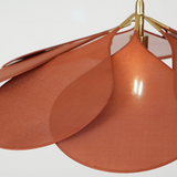 Vintage LED Plafondlamp met Bloemenstof voor Elegante Woonkamer