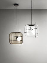 Plot Glazen Hanglamp – Zachte Verspreide Glans met Modern Geventileerd Ontwerp