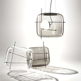 Plot Glazen Hanglamp – Zachte Verspreide Gloed met Modern Geventileerd Ontwerp