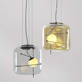 Plot Glazen Hanglamp – Zachte Verspreide Glans met Modern Geventileerd Ontwerp
