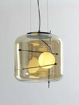Plot Glazen Hanglamp – Zachte Verspreide Glans met Modern Geventileerd Ontwerp