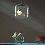 Plot Glazen Hanglamp – Zachte Verspreide Glans met Modern Geventileerd Ontwerp