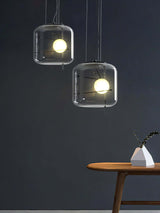 Plot Glazen Hanglamp – Zachte Verspreide Gloed met Modern Geventileerd Ontwerp