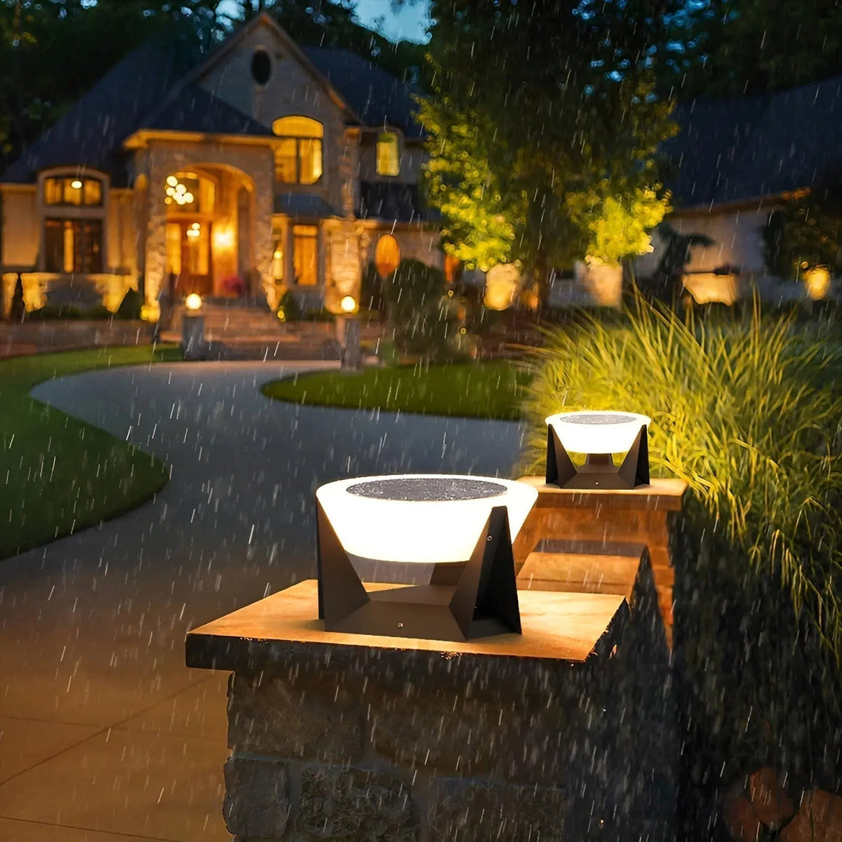Luxueuze Solar Tuinlamp in Japanse Stijl - ZenGlow