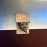 Premium Houten Handvat Oester Schelp Openaar Klem | Professionele Zeevruchten Shucking Station | Antislip Houten Basis