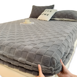 Premium Pluche Winter Hoeslaken – Antislip Comfort, Ademend, Extra Dik en Zacht Hoeslaken
