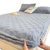 Premium Pluche Winter Hoeslaken – Antislip Comfort, Ademend, Extra Dik en Zacht Hoeslaken