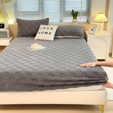 Premium Pluche Winter Hoeslaken – Antislip Comfort, Ademend, Extra Dik en Zacht Hoeslaken