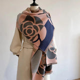 Reversible Geprinte Kasjmier Sjaal – Elegantie en Warmte
