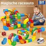RAILBUILD – 3D-treinenbouwset voor kinderen met oplaadbare locomotief