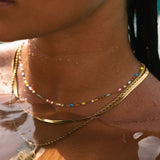 PRISMCHIC – Regenboog Choker Ketting voor de Dagelijkse Gebruik
