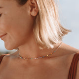 PRISMCHIC – Regenboog Choker Ketting voor de Dagelijkse Gebruik