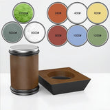 DIASHARP – Rollende Messcherpsteller-set met diamantslijper en houten platform