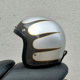 RetroRider | Slanke Low-Profile Motorhelm met DOT & ECE Goedkeuring